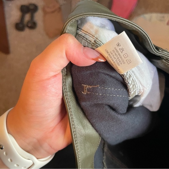 Anthropologie Green Straight Leg Utility Pants - Picture 9 of 9